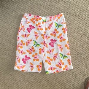 Lilly Pulitzer size 4 butterfly shorts to knee